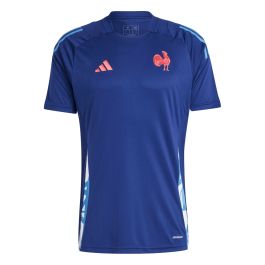 ADIDAS FFR Dark Blue Training T-Shirt 24/25 | France Rugby