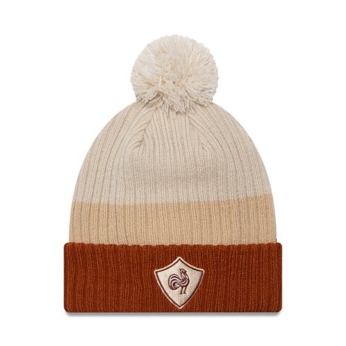 FRANCE RUGBY & NEW ERA Women's Beige Pompon Cap