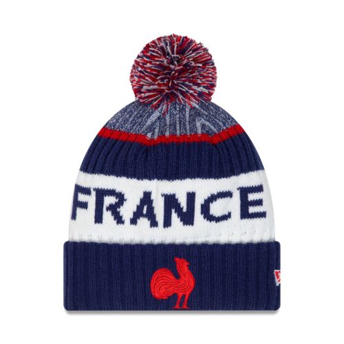 FRANCE RUGBY & NEW ERA Adult Cap Blue Pompon