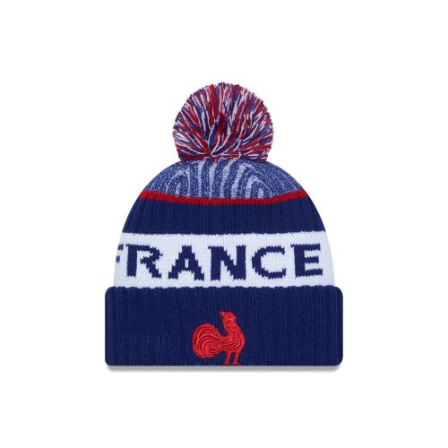 France Rugby Hat & New Era Pompon Blue Child