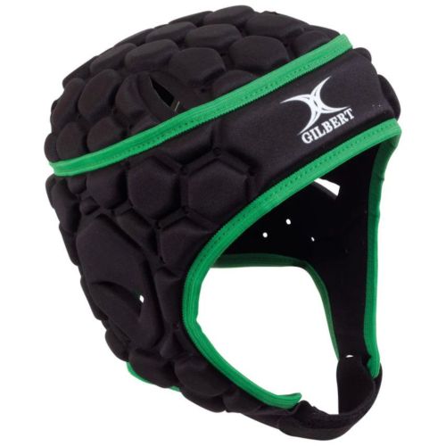 Adult XP 250 Rugby Helmet Black and Green - Gilbert