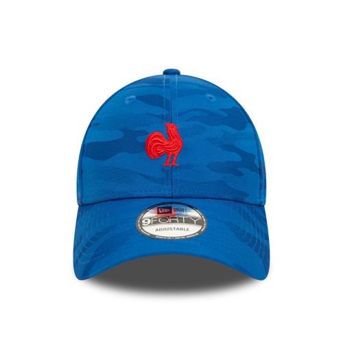 FRANCE RUGBY & NEW ERA 9FORTY Camo Cap Tone on Tone Blue Adult