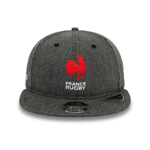 FRANCE RUGBY & NEW ERA 9FORTY Retro Crown Heritage Cap Grey Adult