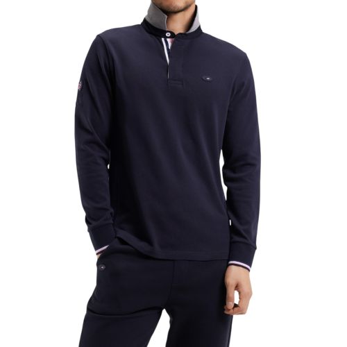 France XV Long Sleeve Blue Jersey with Rooster Embroidery - Eden Park