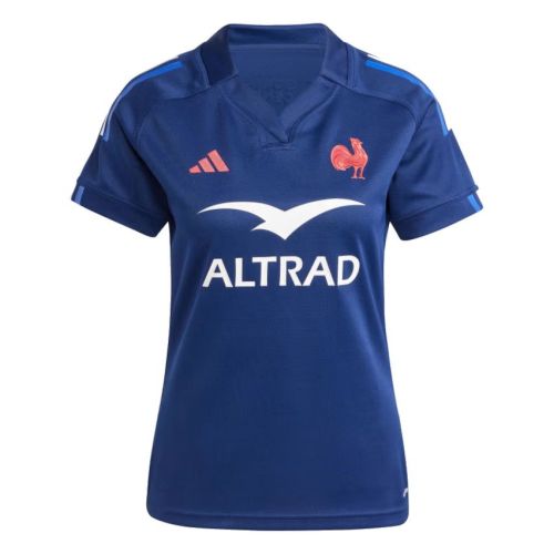 Women's Home Jersey XV de France FFR ADIDAS 2024/2025 blue