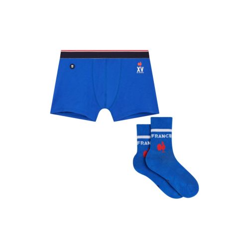 PACK Boxer Marius + Chaussettes Wilfried XV De France Indigo - EN