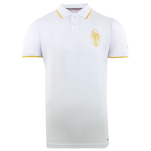 Men's White Heritage Logo Polo Shirt