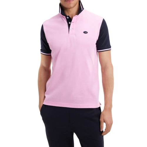 Pink Short Sleeve Polo with Compass Rose - Eden Park