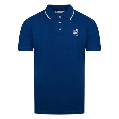 Premium Coq France Rugby Navy Blue Men's Polo Shirt