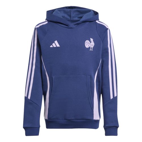 Kids’ France Rugby FFR Hoodie Dark Blue 25/26 Adidas