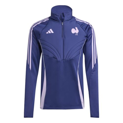 France Rugby FFR Winterized Training Top Men's Dark Blue Adidas
