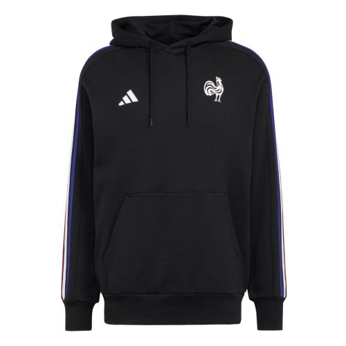 France Rugby Supporter Hoodie Cotton Black FFR Adidas