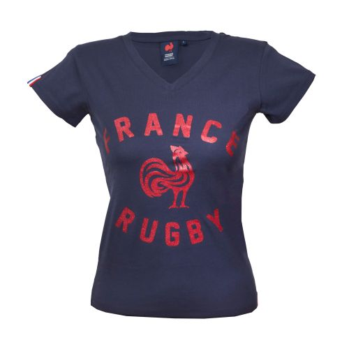 France Rugby Glitters Navy T-shirt