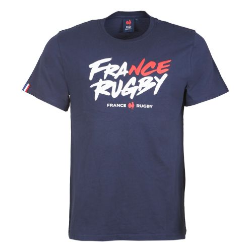 Short Sleeve T-Shirt France Rugby Navy Man