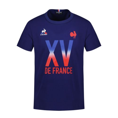 T-Shirt N°2 XV de France FFR 23/24 FANWEAR intense for Men Blue