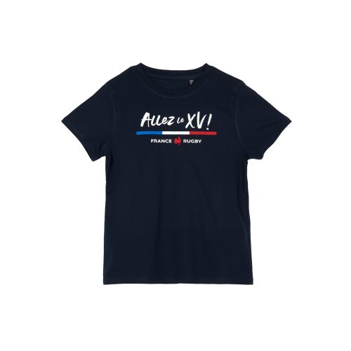 T-shirt Supporter Allez le XV France Rugby Marine Child
