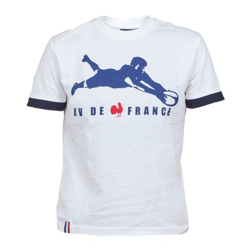 White Rugby France Trial T-shirt Child